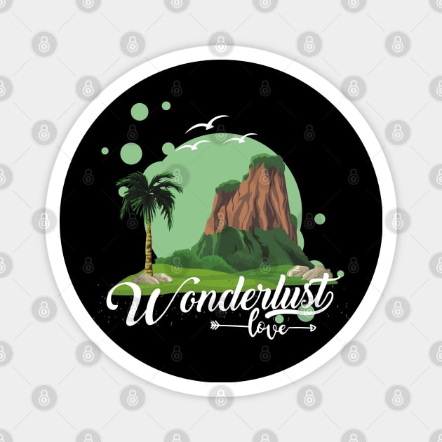 Wanderlust love Explore the world travel lover summer design holidays vacation Magnet by BoogieCreates